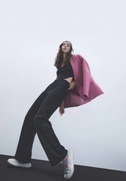 PULL & BEAR Flowing - Broek - Black -PULL BEAR Winkel 66ddc7ea372f40a2839fe6faf90699d3