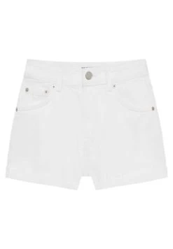 PULL & BEAR Mid-Waist - Jeansshort - White -PULL BEAR Winkel 66e8df8a8d01486d82390e125d6c93fd