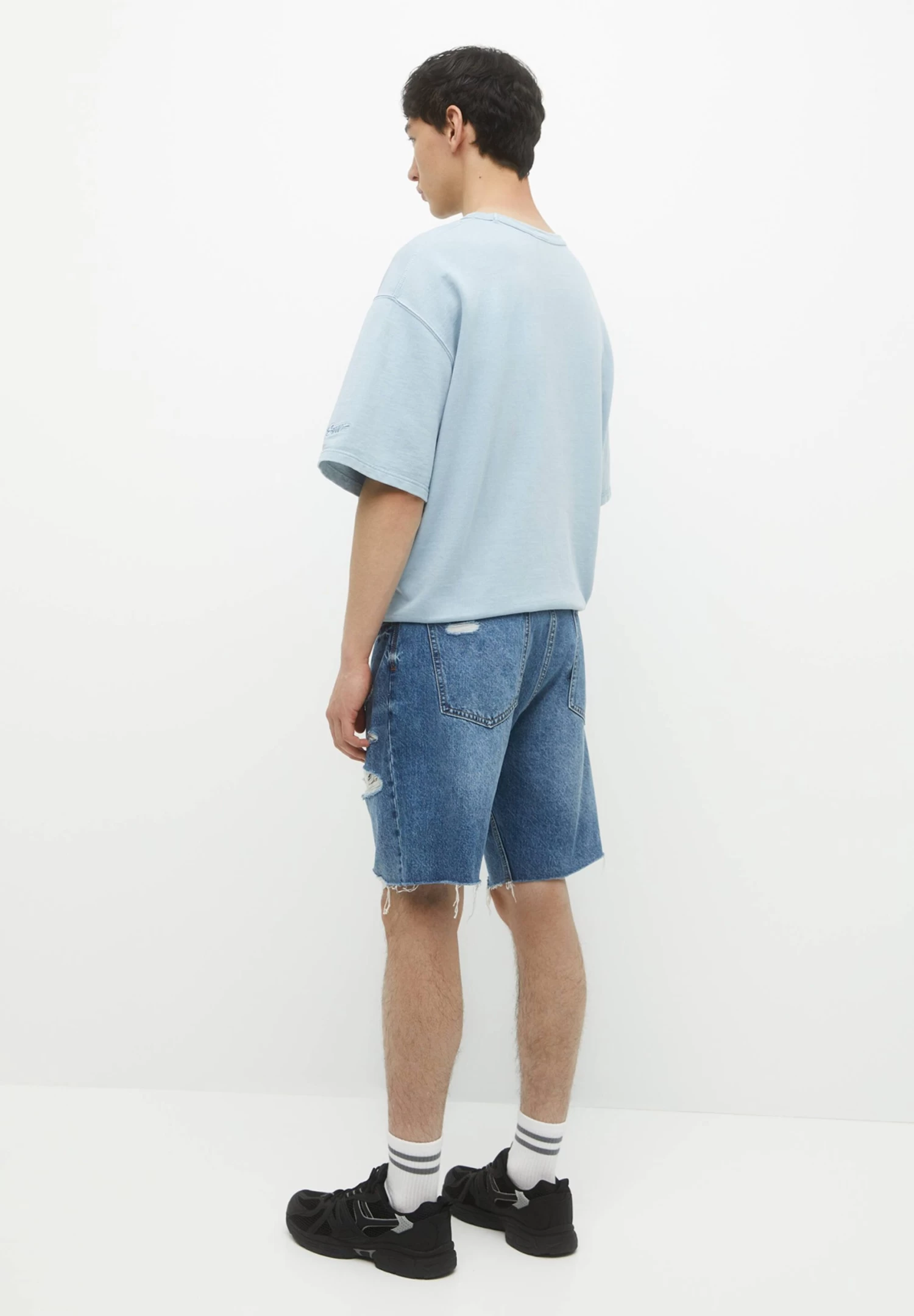 PULL & BEAR Bermuda - Jeansshort - Blue Denim 3 PULL & BEAR Bermuda - Jeansshort - Blue Denim - Afbeelding 3