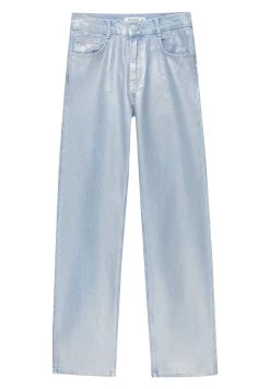 PULL & BEAR Straight Leg Jeans - Silver Coloured -PULL BEAR Winkel 67b21d5a4d14459e8e9a87c8044cb503