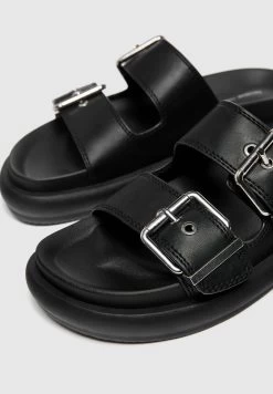 PULL & BEAR Muiltjes Met Hak - Black -PULL BEAR Winkel 686bb50186154d8888af07ee77e494ac