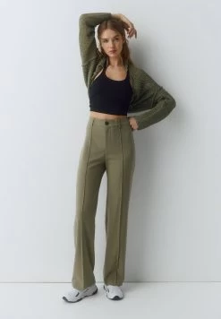 PULL & BEAR With Seam Detail - Broek - Khaki -PULL BEAR Winkel 68b8edb92b894bb7a980dc0b9679fbd1