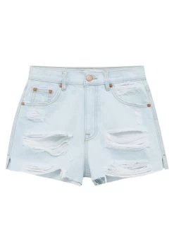 PULL & BEAR Ripped - Jeansshort - Stone Blue Denim -PULL BEAR Winkel 68f1e40dd9f34e38b664f2bf2270d5d5