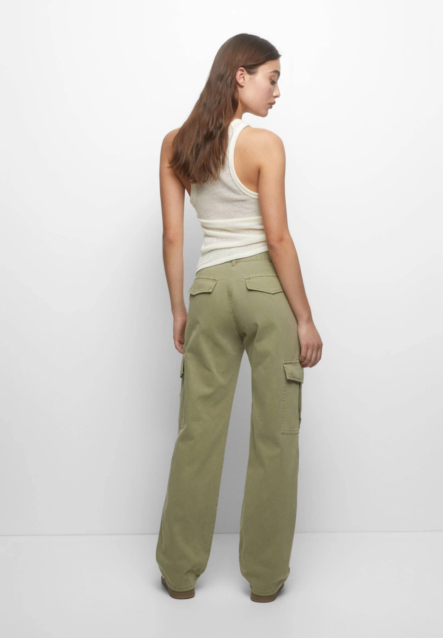 PULL & BEAR Pocket- Cargobroek - Dark Green 3 PULL & BEAR Pocket- Cargobroek - Dark Green - Afbeelding 3
