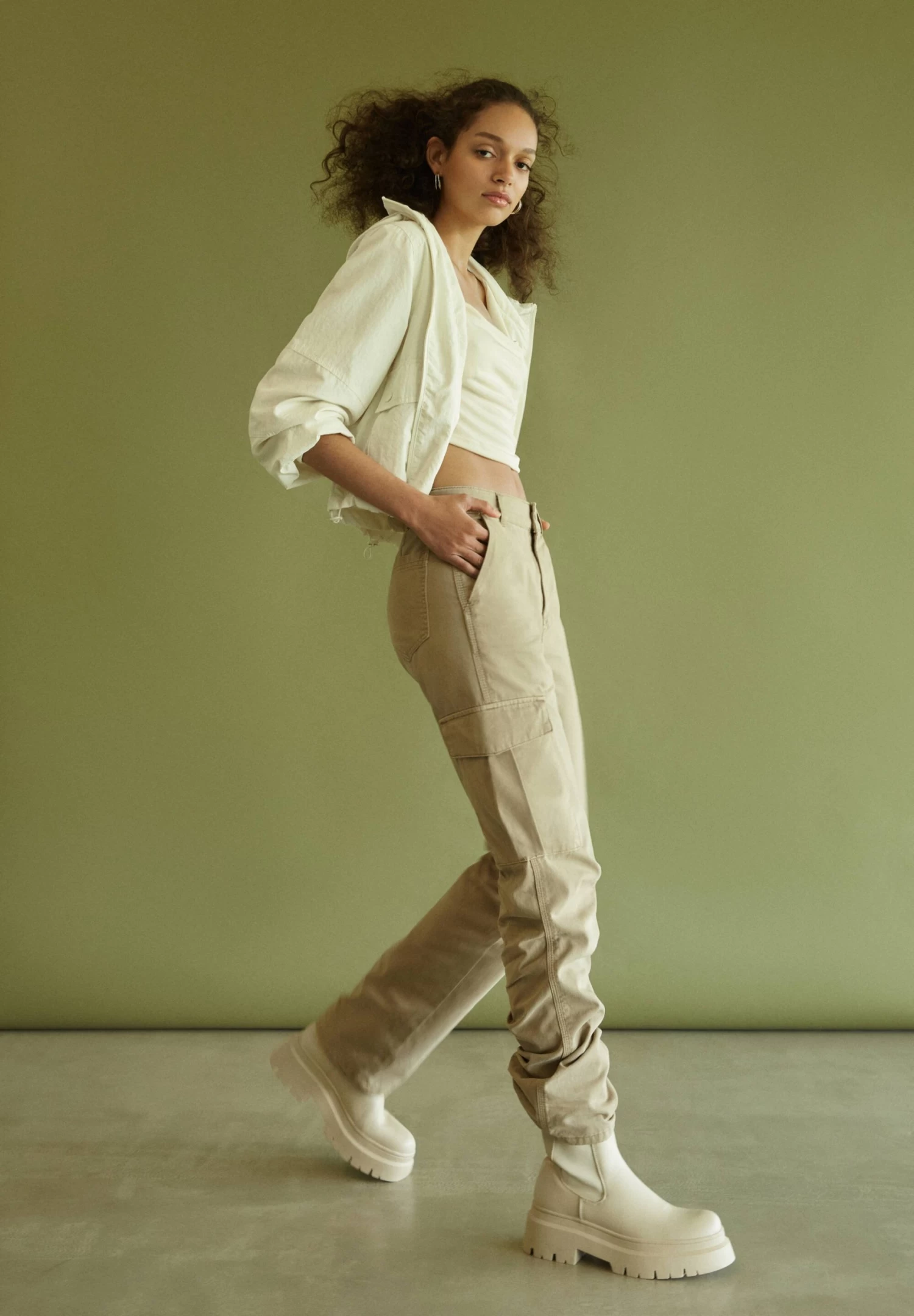 PULL & BEAR Cargobroek - Beige 8 PULL & BEAR Cargobroek - Beige - Afbeelding 8