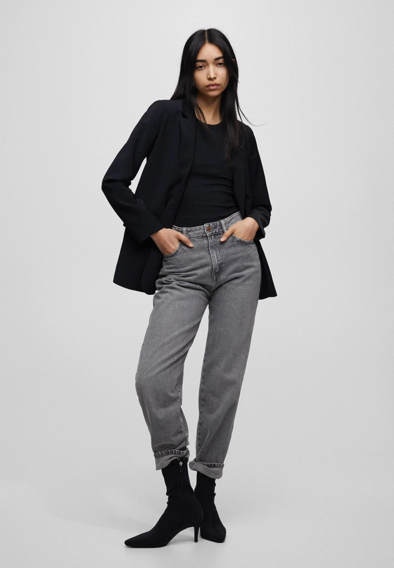 PULL & BEAR Basic Coloured - Blazer - Black 2 PULL & BEAR Basic Coloured - Blazer - Black - Afbeelding 2