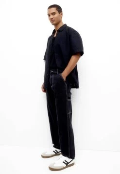 PULL & BEAR Carpenter - Straight Leg Jeans - Black 12 PULL & BEAR Carpenter - Straight Leg Jeans - Black -PULL BEAR Winkel 6bf8d750185d44ba8cb67c509cbf8dcd