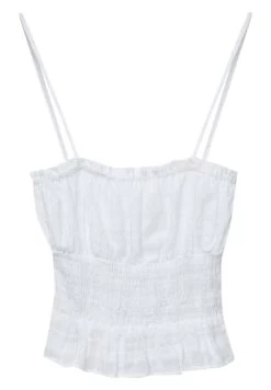 PULL & BEAR With Frills - Top - White -PULL BEAR Winkel 6cb39b98420a4b459c3e40bc43dfc81f