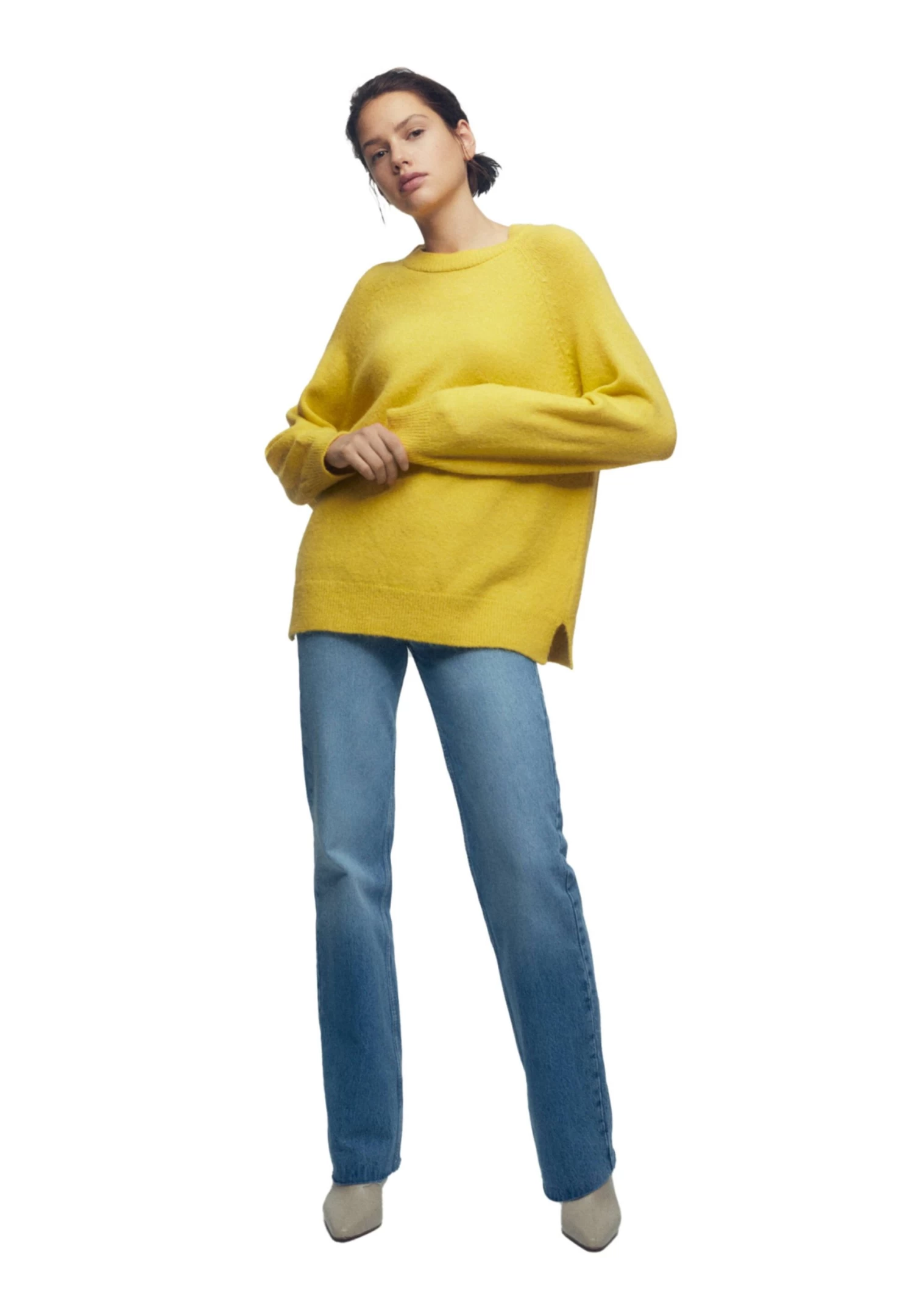 PULL & BEAR Soft - Trui - Yellow 5 PULL & BEAR Soft - Trui - Yellow - Afbeelding 5