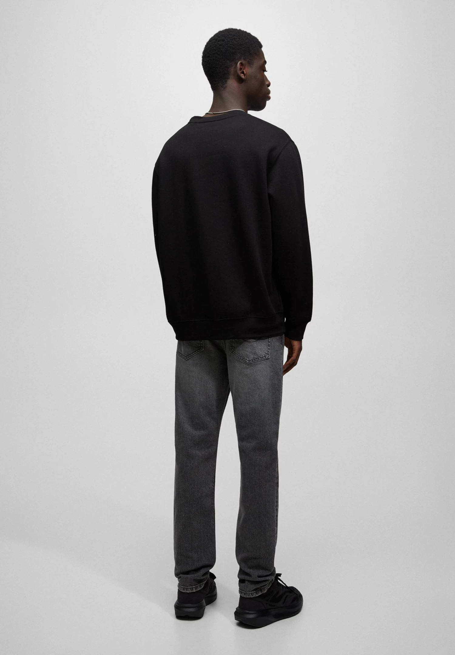 PULL & BEAR Comfort - Straight Leg Jeans - Mottled Dark Grey 3 PULL & BEAR Comfort - Straight Leg Jeans - Mottled Dark Grey - Afbeelding 3