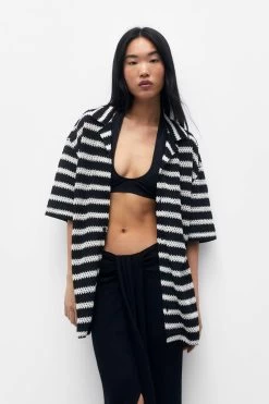 PULL & BEAR Striped - Overhemd - Black -PULL BEAR Winkel 6ff30a6486f94b45b1dac6f2d992dcd7