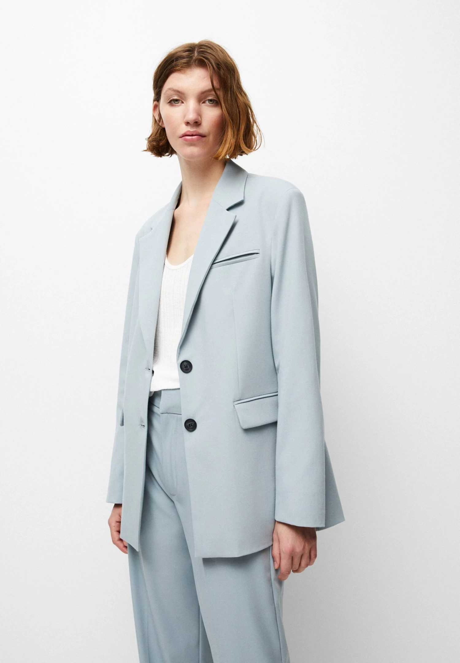 PULL & BEAR Basic - Blazer - Blue / Grey 5 PULL & BEAR Basic - Blazer - Blue / Grey - Afbeelding 5