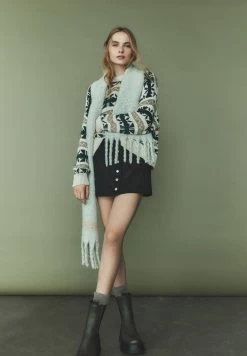 PULL & BEAR A-Lijn Rok - Mottled Black -PULL BEAR Winkel 70e05ae8762a4fd195c6436e40d57bd5