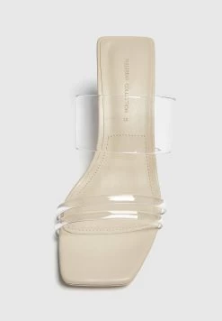 PULL & BEAR Vinyl - Muiltjes Met Hak - Light Brown -PULL BEAR Winkel 71035c5fbda54b7a8fabf651eec0cb93