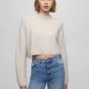 PULL & BEAR Trui - Mottled Beige