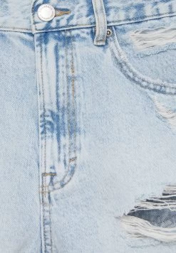 PULL & BEAR Mom-Fit - Jeansshort - Stone Blue Denim -PULL BEAR Winkel 71aea009eb1b42a8aeb41fcc1800b315