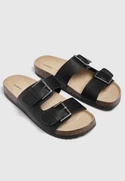 PULL & BEAR With Buckles - Muiltjes - Black -PULL BEAR Winkel 71e28f62ac1741e4a68c41779ed34fd0