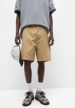 PULL & BEAR Basic Colourful Bermuda - Shorts - Ochre