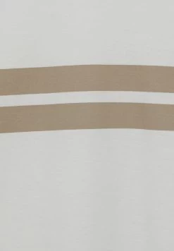 PULL & BEAR Striped Panel - T-Shirt Print - Sand -PULL BEAR Winkel 73259ae852c94218805e940eda0a93a9