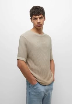 PULL & BEAR Short Sleeve- Trui - Ochre