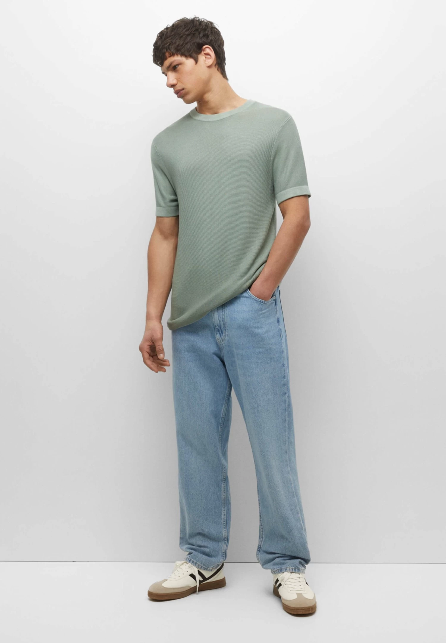 PULL & BEAR Short Sleeve- Trui - Green 2 PULL & BEAR Short Sleeve- Trui - Green - Afbeelding 2
