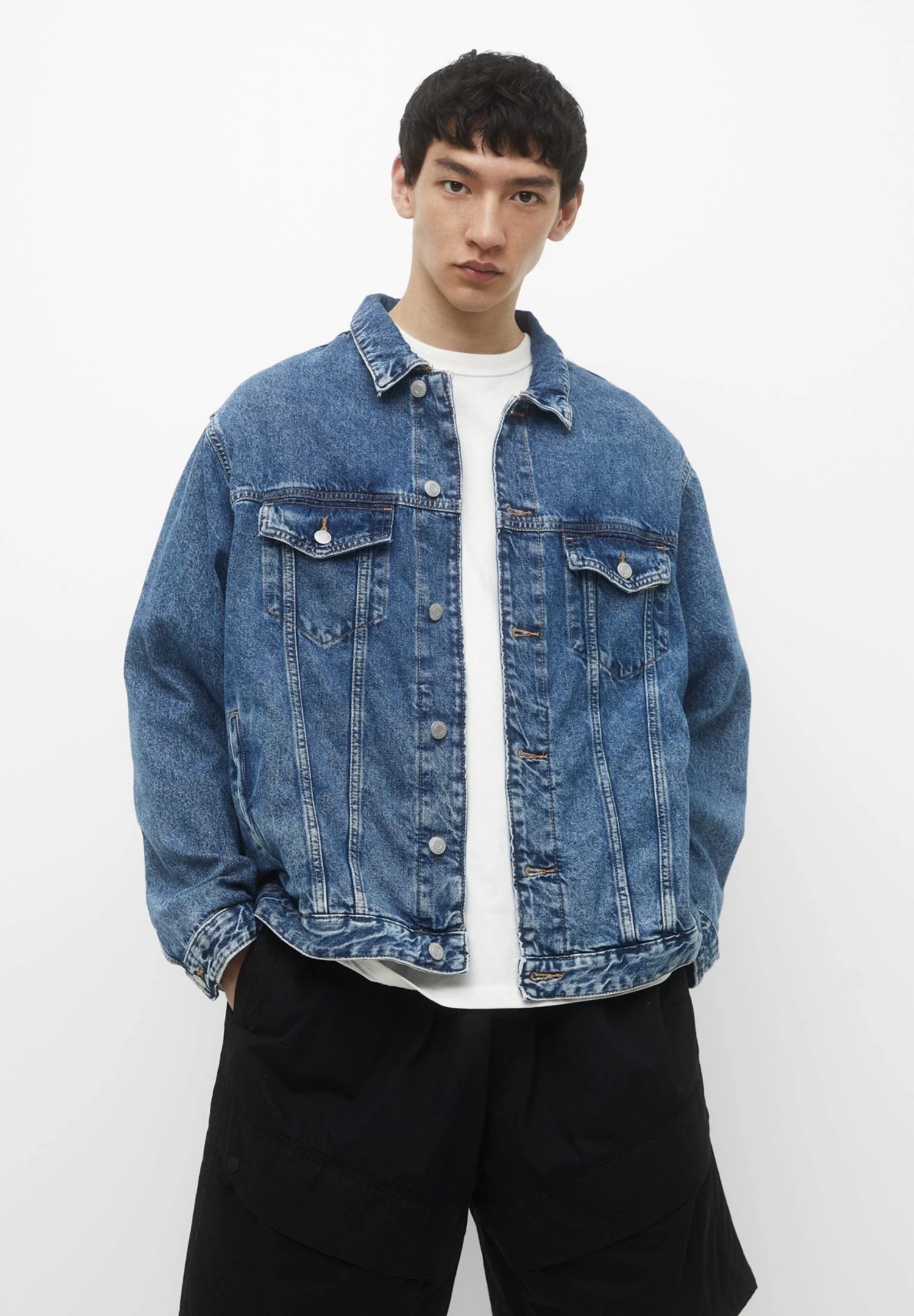 PULL & BEAR With Seam Detail - Spijkerjas - Blue Denim 1 PULL & BEAR With Seam Detail - Spijkerjas - Blue Denim