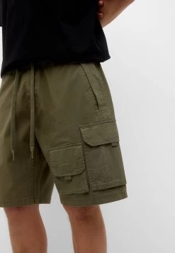 PULL & BEAR Bermuda- Shorts - Khaki -PULL BEAR Winkel 74b3ce0c4b8749f0bd24d00d70082a2f