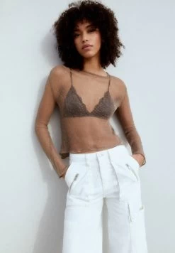 PULL & BEAR Open- Trui - Ochre -PULL BEAR Winkel 750fdb390cae457aab13617641684438