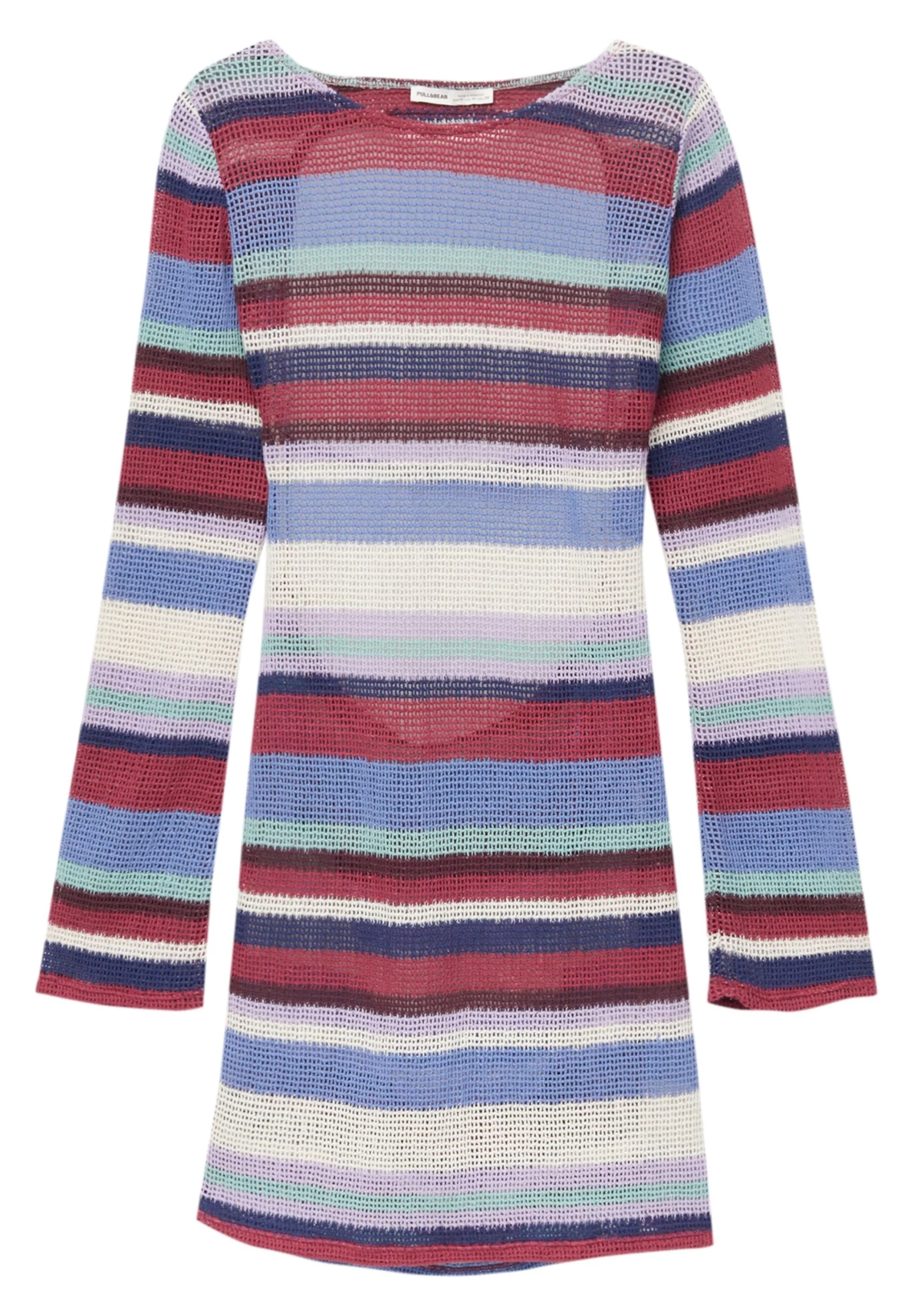 PULL & BEAR Short- Gebreide Jurk - Blue 5 PULL & BEAR Short- Gebreide Jurk - Blue - Afbeelding 5