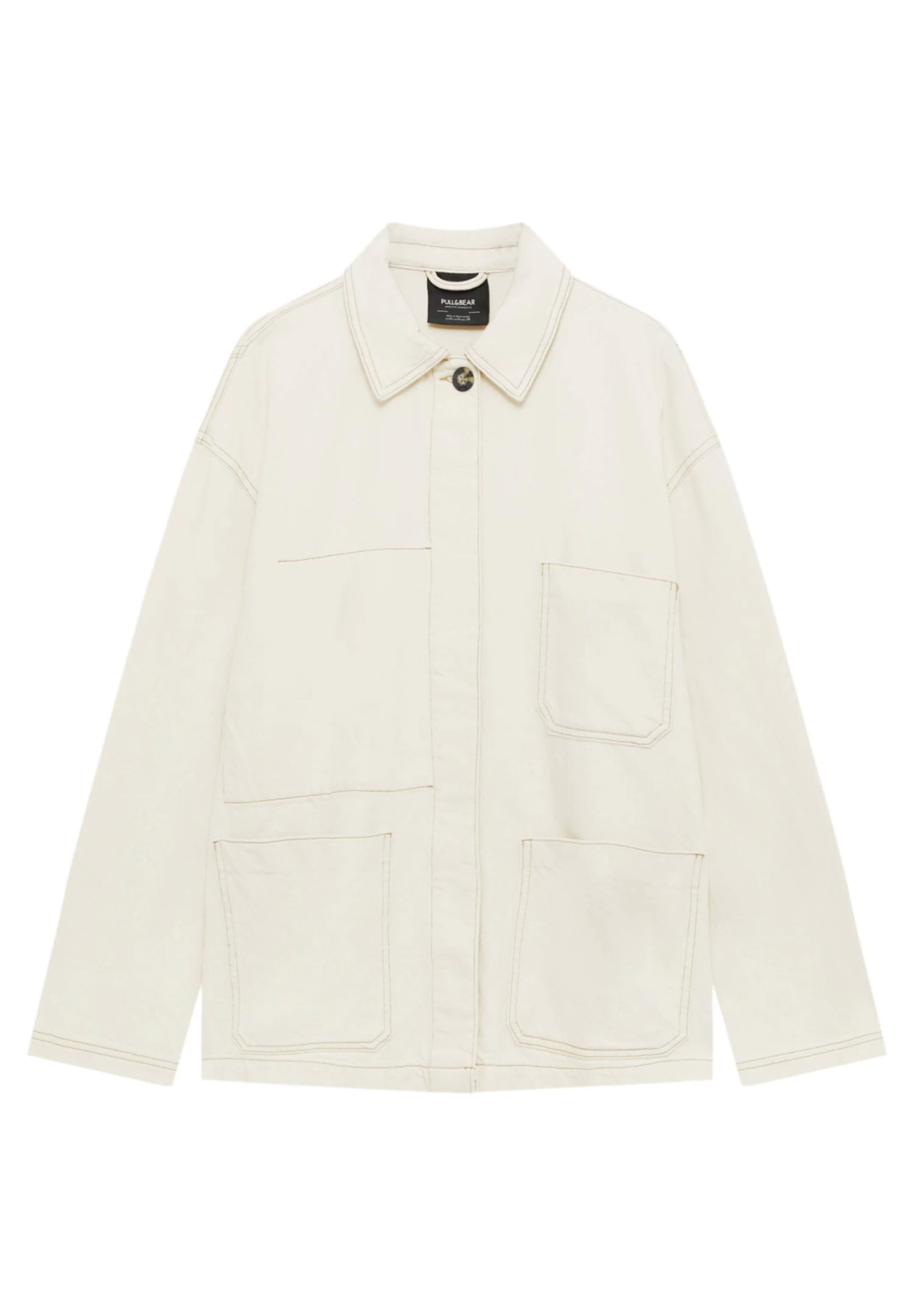 PULL & BEAR Worker - Lichte Jas - Beige 5 PULL & BEAR Worker - Lichte Jas - Beige - Afbeelding 5