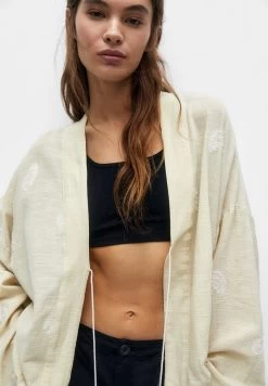 PULL & BEAR Rustic With Embroidery - Lichte Jas - White -PULL BEAR Winkel 770cdaf5068149f6ae9a6402933893ad