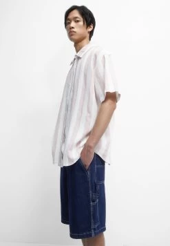 PULL & BEAR Striped Short Sleeve- Overhemd - Pink 11 PULL & BEAR Striped Short Sleeve- Overhemd - Pink -PULL BEAR Winkel 7825d816df6543f8a7a4f046147e140b