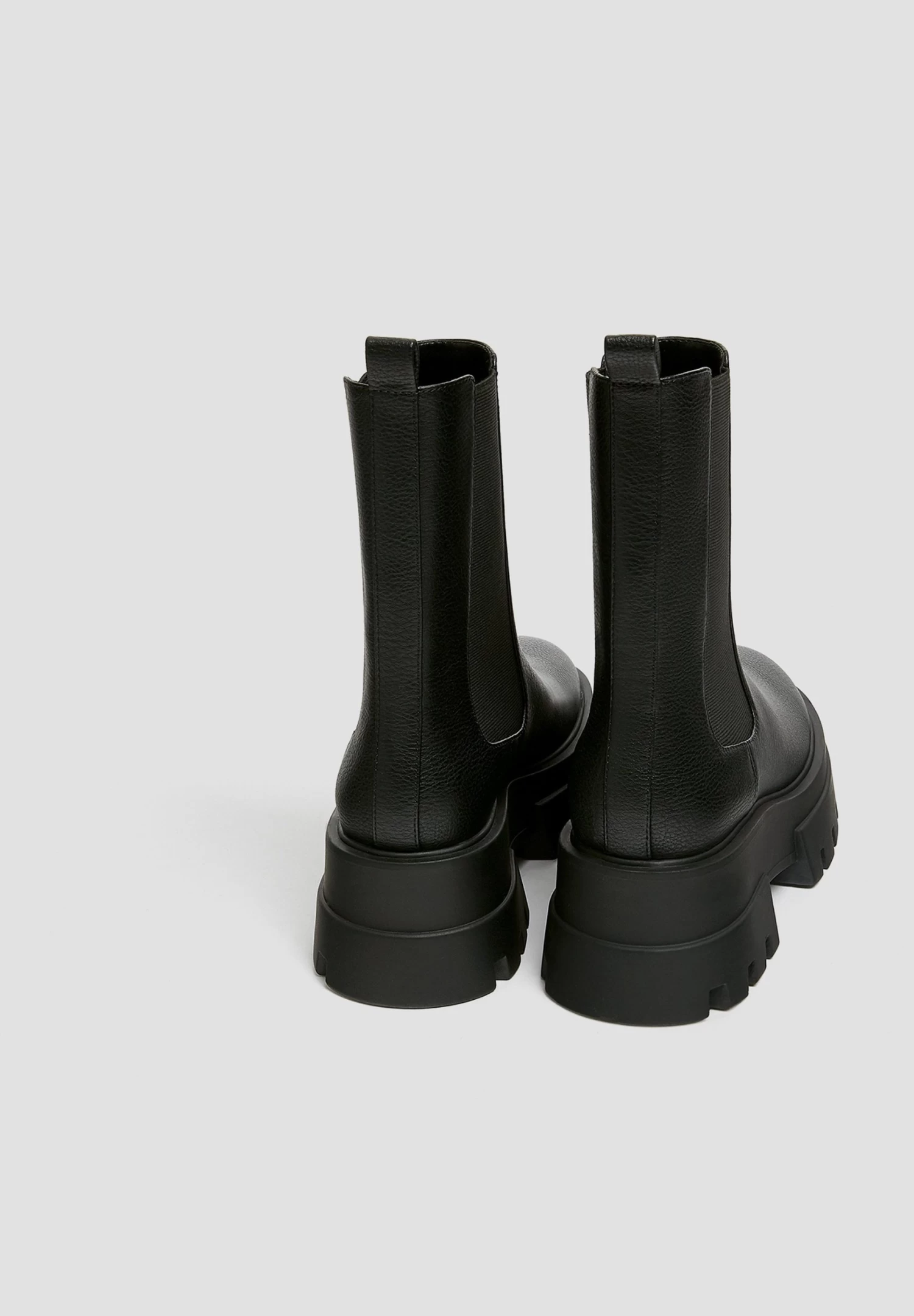 PULL & BEAR Enkellaarsjes Met Plateauzool - Black 4 PULL & BEAR Enkellaarsjes Met Plateauzool - Black - Afbeelding 4