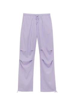 PULL & BEAR Flowing Parachute - Trainingsbroek - Lilac -PULL BEAR Winkel 799d00cd52a048c49c7b544ea03bdc51