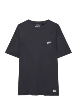 PULL & BEAR Short Sleeve Stwd - T-Shirt Print - Dark Grey -PULL BEAR Winkel 7c80f2b9ca3440d991199e6e2f9d5f8c