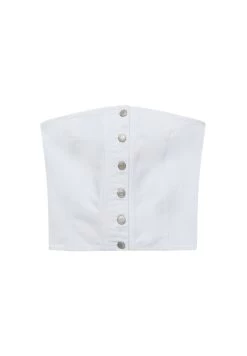 PULL & BEAR Corset - Top - White -PULL BEAR Winkel 7ccf8c45251c4db6b541b6a4b4b4427f