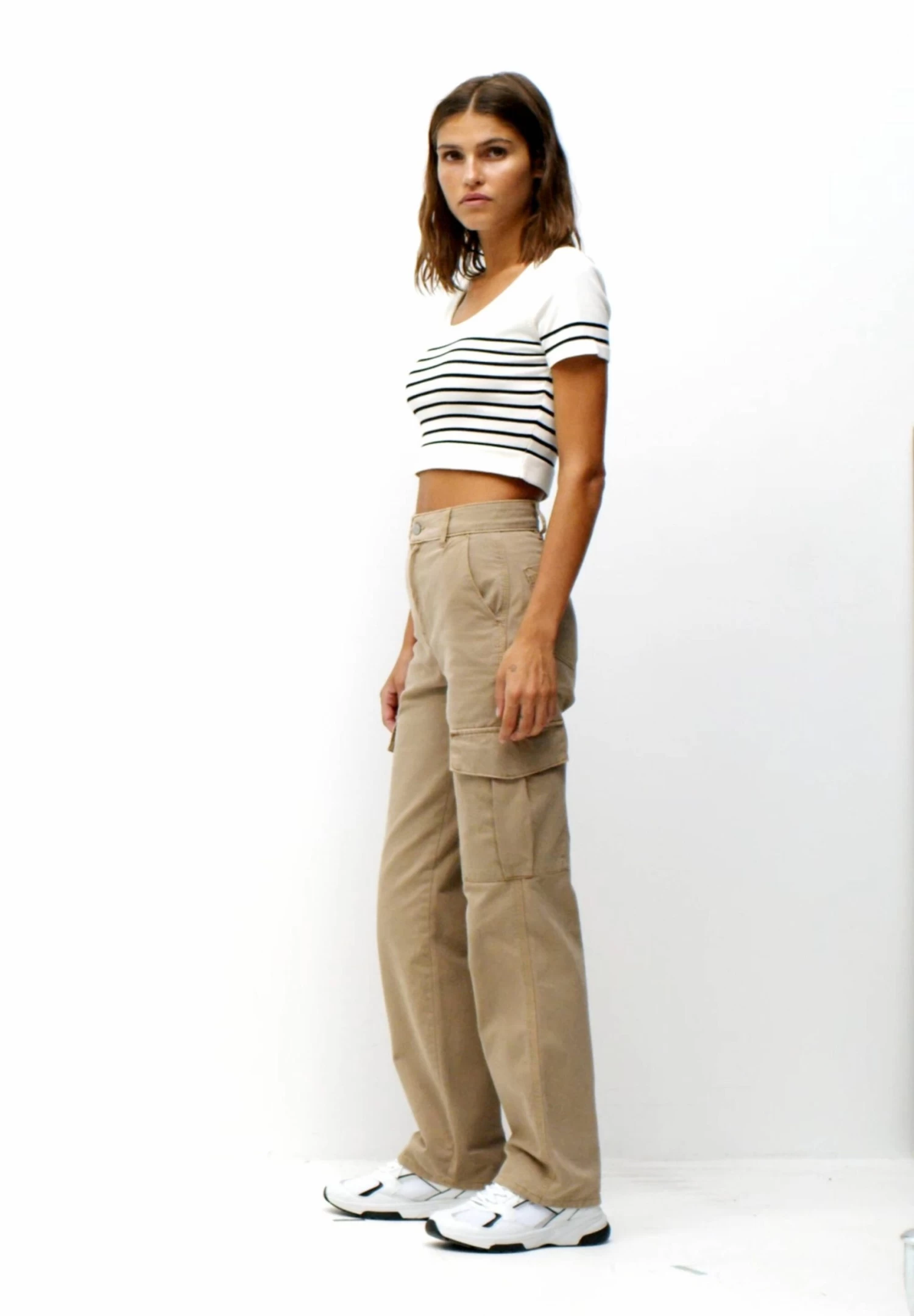 PULL & BEAR Cargobroek - Beige 6 PULL & BEAR Cargobroek - Beige - Afbeelding 6