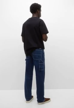 PULL & BEAR Carpenter - Straight Leg Jeans - Light Blue Denim -PULL BEAR Winkel 7ddee9826eba46a2bb774fb3fbb90a04