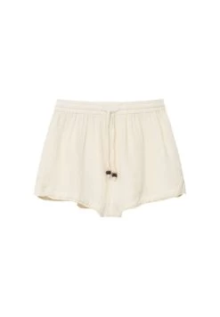 PULL & BEAR Rustic With Frayed Trims - Shorts - White -PULL BEAR Winkel 7e3d6c2f32644de988f4827562e2aef0