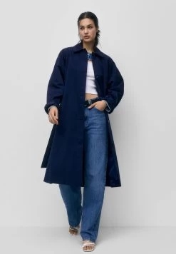 PULL & BEAR Oversized - Trenchcoat - Dark Blue