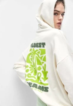 PULL & BEAR Printed- Hoodie - Mottled Beige -PULL BEAR Winkel 81869e7b43284e5b8d32b07b4d82bb2d