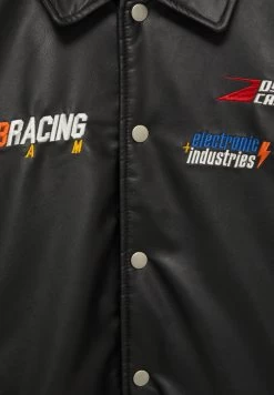 PULL & BEAR With Patches - Imitatieleren Jas - Mottled Black -PULL BEAR Winkel 81967845a25d4c6bb97cd9f1034bbaa4