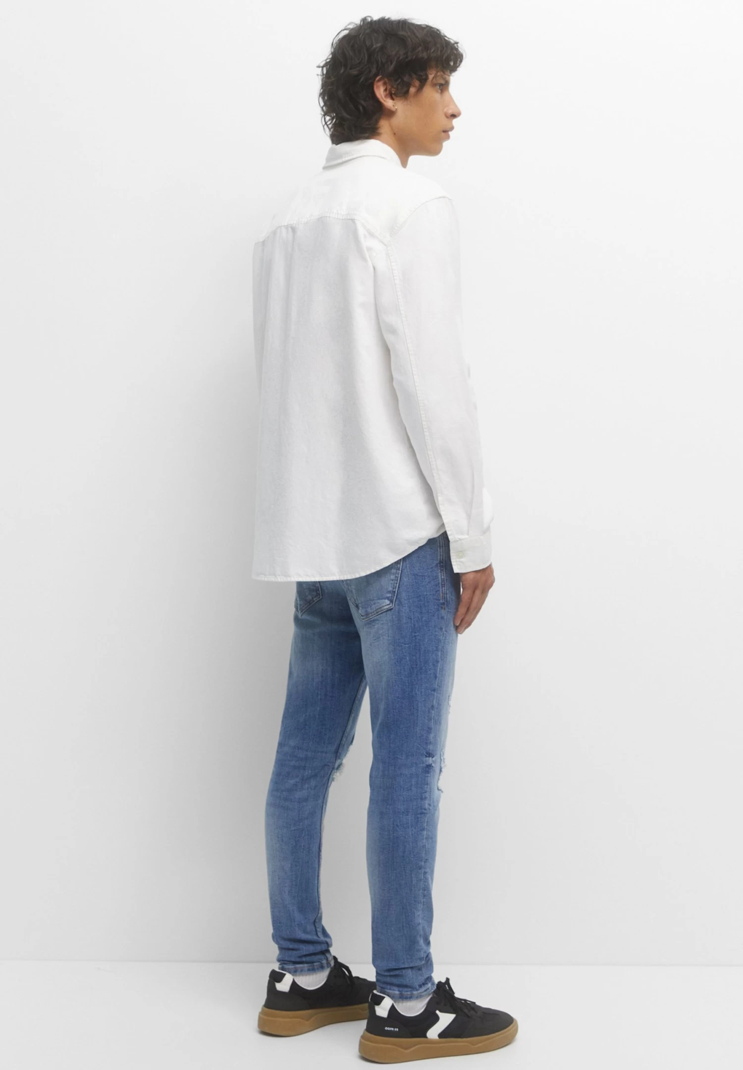 PULL & BEAR Slim Fit Jeans - Stone Blue Denim 2 PULL & BEAR Slim Fit Jeans - Stone Blue Denim - Afbeelding 2