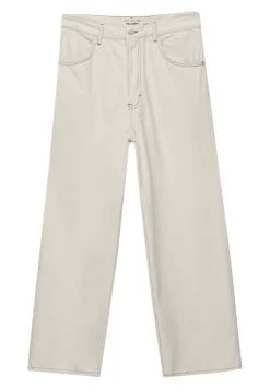 PULL & BEAR Baggy Extra Wide-Leg- Straight Leg Jeans - Beige -PULL BEAR Winkel 83da3ad860b44ecea2f76454e0587ff2
