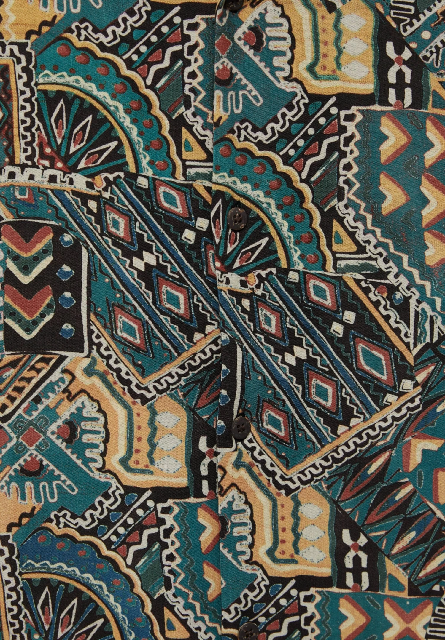 PULL & BEAR Print Short Sleeve- Overhemd - Dark Green 6 PULL & BEAR Print Short Sleeve- Overhemd - Dark Green - Afbeelding 6