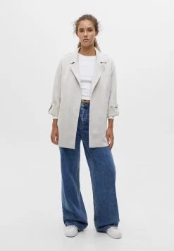 PULL & BEAR Jacket - Mantel - Mottled Beige -PULL BEAR Winkel 86b7b50c0c604223bc8d5b801b836293