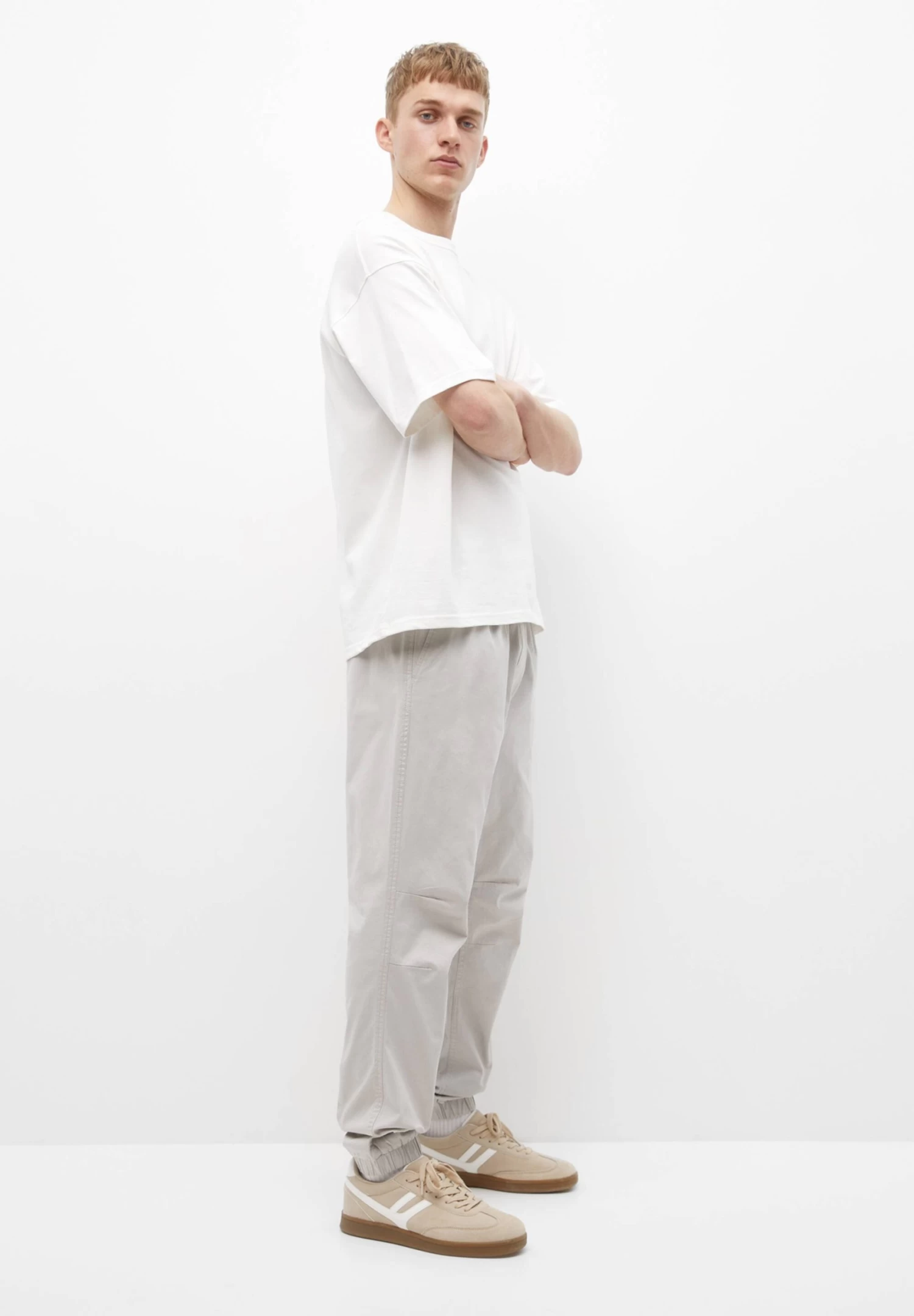 PULL & BEAR Basic - Trainingsbroek - Light Grey 4 PULL & BEAR Basic - Trainingsbroek - Light Grey - Afbeelding 4
