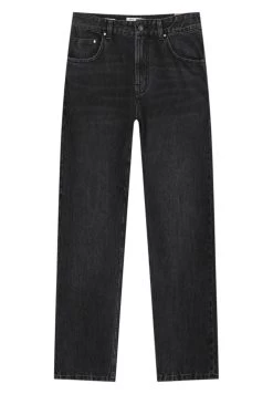 PULL & BEAR Straight Leg Jeans - Black -PULL BEAR Winkel 89d0e6c8735340d0b2ad444d1e221549