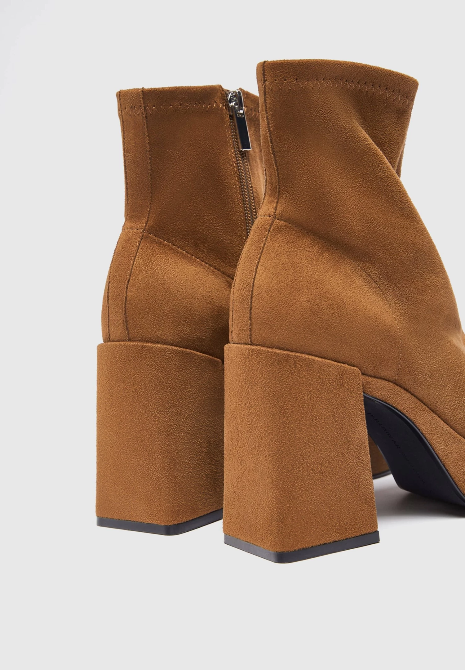 PULL & BEAR Enkellaarsjes Met Plateauzool - Brown 4 PULL & BEAR Enkellaarsjes Met Plateauzool - Brown - Afbeelding 4