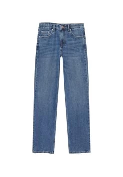 PULL & BEAR Mid Waist- Straight Leg Jeans - Dark Blue Denim -PULL BEAR Winkel 8a452f2371e94589a2a17961d0045854